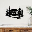 Personalized House Number Metal Signs  Custom Address Plaque Wall Art Decor 2