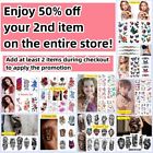 Set Of 12 Sheets Waterproof Temporary Fake Tattoo Stickers Flower Arm   Body Art