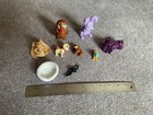 Monster High And Barbie Pets Lot  3 Large Pets And 5 Small Pets  One Pet Bed