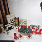  Vintage 15  Piece Lot Of Ideal Petite Princess Dollhouse Dining Room Furniture
