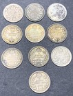 Lot Of 10  Canadian Canada 5 Five Cents 5c Silver Coins Various Years - Ss882