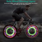 2pack Bike Wheel Lights 30 Colorful Patterns Flashing Bicycle Spoke Signal Light