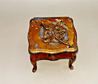 Unusual W  B Mfg Vintage Silverplate Lidded Cigarette Box Shaped As French Table