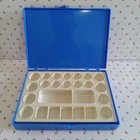 M Grumbacher 963 Color Keeper Blue Plastic Paint Mixing Palette Box 18 Wells