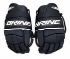 Brine L27 Vintage Lacrosse Gloves Black Mens Medium Euc Flap Cuff L27-bb 1998