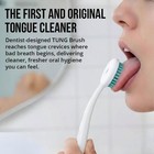 Tung Brush Tongue Cleaner 2 Pack Usa Made Bad Breath Scraper Dental Oral Care