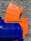 Nerf N-strike Elite Rukkus Ics-8 Dart Toy Gun Blaster Darts Foam Bullets Clip