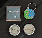 Eric Clapton Keyring Button Pin Badge Pinback Lot 1985 1992 Winwood 2009 Tours