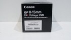 Canon Ef 8-15mm F 4 L Fisheye Usm Ultra Wide Zoom Lens