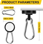 Diymag Magnetic Hooks black 15 Pack 70lbs Heavy Duty Magnet Hooks