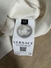Versace Sweatshirt Youth 9 12m 74cm White Medusa Pullover Gold Button Designer