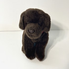 Fao Schwarz Chocolate Labrador Plush Dog Brown Stuffed Animal 2021 Red Collar 9 