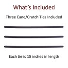 Crutcheze Cane Holder Clip 3 Pack     Fits Walker  Rollator  Wheelchair  Scooter
