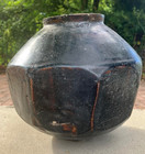 19th C  Korean Joseon Faceted Jar