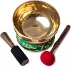 7 5  Large Tibetan Singing Bowl Set  Master Healing Grade For Sound Bath Chakra