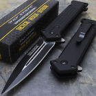 8  Tac Force Spring Assisted Folding Stiletto Tactical Knife Blade Pocket  Open