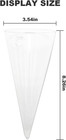 Clear Circular Cone Glass Wall Hanging Vase Flower Vase Bottle For Plant Holder
