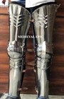 Medieval Gothic Leg Armor Steel Knight Greaves Crusader Medieval Armour Costume