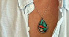 Vintage Cheama Zuni Sterling Silver Turquoise Red Coral Pendant 925 10 4 Grams