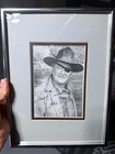 John Wayne Framed Signed Photo    good Luck    Autograph     Not Authenticated