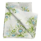 Pair Vtg 1970 s Springmaid Wondercale Pillowcases Standard 30   x20  Blue Daisies