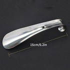 6 Inch Hot Long Handled Metal Shoe Horn Lifter Stainless Steel With Hanging Hole