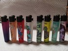 8 Assorted Design Refillable Clipper Lighters   9 
