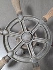 Vintage Antique Wood Handle Maritime Nautical Boat Wheel 12 5 