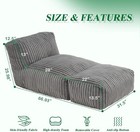 Big Bean Bag Lounger Chairs Large Beanbag Chair Adults Bean Bag Sofa W  Memory