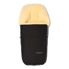 Natural Lambskin Stroller Footmuff Age From Birth And or Handwarmer Black Color