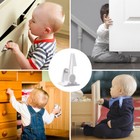Baby Kids Safety Lock Protector Kitchen Cabinet Door Drawer Cupboard Catch Tr