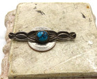 Vintage Navajo Sterling Silver   Turquoise Brooch Pin Estate Find  