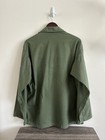 Vtg 50s-60s Us Army Og-107 Cotton Sateen Utility Shirt 1st Stencil Fits Like M