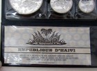 1968 Haiti Silver Set - 5  10    25 Gourdes With Coa