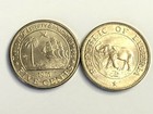 1961 Liberia 5 Cents African Elephant   Ship Coin  Km 14  Unc