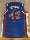 Harlem Globetrotters Moose  45 Blue Basketball Jersey Mens Size M Official