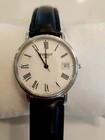 Tissot White Men s Watch With Black Leather Strap - T870 970   Bonus Strap