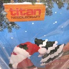 Santa Claus Reindeer Christmas Felt Wall Hanging Craft Titan Needlecraft No 771