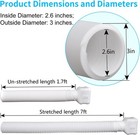 7ft Long Gutter Downspout Extensions  3    Extender 1-pack  White 