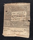 June 7  1776 2s Two Shillings Connecticut Colonial Currency Note  d 