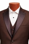 Men s Chocolate Brown Calvin Klein Tuxedo Jacket 42r With 36 Waist Pants