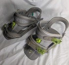 Flow Snowboard Bindings Size Large L Gray Green W  Discs   Hardware - Complete 