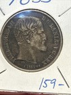 1855 Denmark 1 Rigsdaler Rare Coin  Seldom Seen Denomination Silver 