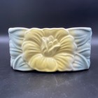 Vintage Royal Copley Pottery Ceramic Planter Yellow Hibiscus Floral