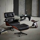 Mid-century Pro Tall Eames Lounge Chair Swivel Armchair Recliner W  Ottoman Set