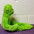 The Petting Zoo Monkey Plush 2010 Lime Green Long Arm Hanging Stuffed Animal Esa