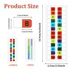 616 Pcs Multicolor A-z 26 Alphabet Index Tab Dividers Self-adhesive