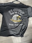 Rare Vintage Harley Davidson 3d Emblem Tee  Paper Thin  Size L
