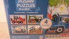 Melissa   Doug Construction Vehicles 4-in-1 Wooden Jigsaw Puzzles In A Box 48pcs