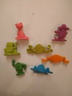 1970s Freakies Complete Set Of 7 Solid Pvc Figures   Cereal Premiums - Groovy  